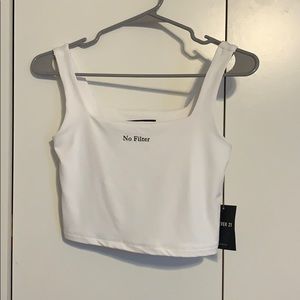 Forever 21 “No Filter” crop top